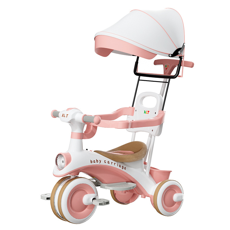 Children's tricycle bicycle 1-3-6-year-old baby trolley lightweight baby walking baby gadget children's car