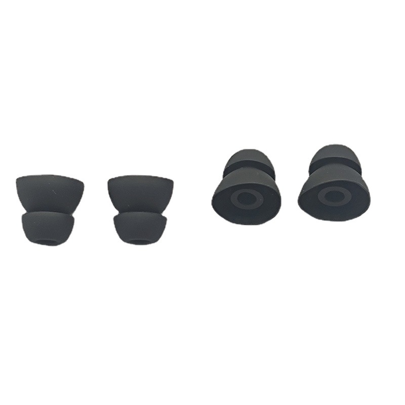 Spot in-ear earplug silicone sleeve double-layer ear cap earplug sleeve two-layer earplug rubber sleeve two-layer earplug cap