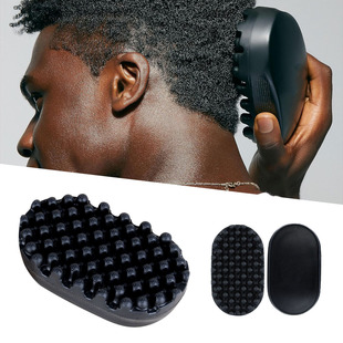 Cross -border heat mini -black special rubber curl brush brush and portable, washed, durable curls, hair comb, beauty hair tool