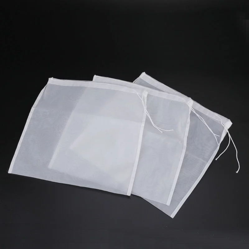 Drawstring nylon filter bag kitchen fort soup soya-bean milk wine squeezed vegetable stuffing coffee juice Chinese medicine residue filter wholesale
