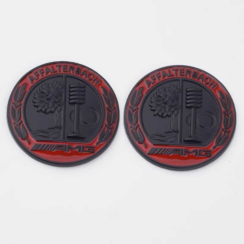 Suitable for Mercedes-Benz CLA GLC A- Class modified C- pillar AMG apple tree body side label E-Class Hood decoration label