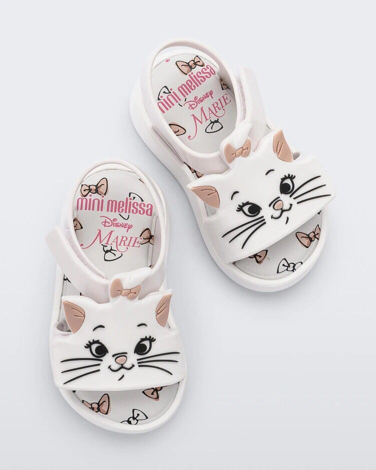 Melissa Children's Shoes 2025 New Children's Sandals Summer Baby Jelly Shoes Cartoon Open Toe Velcro Beach Shoes