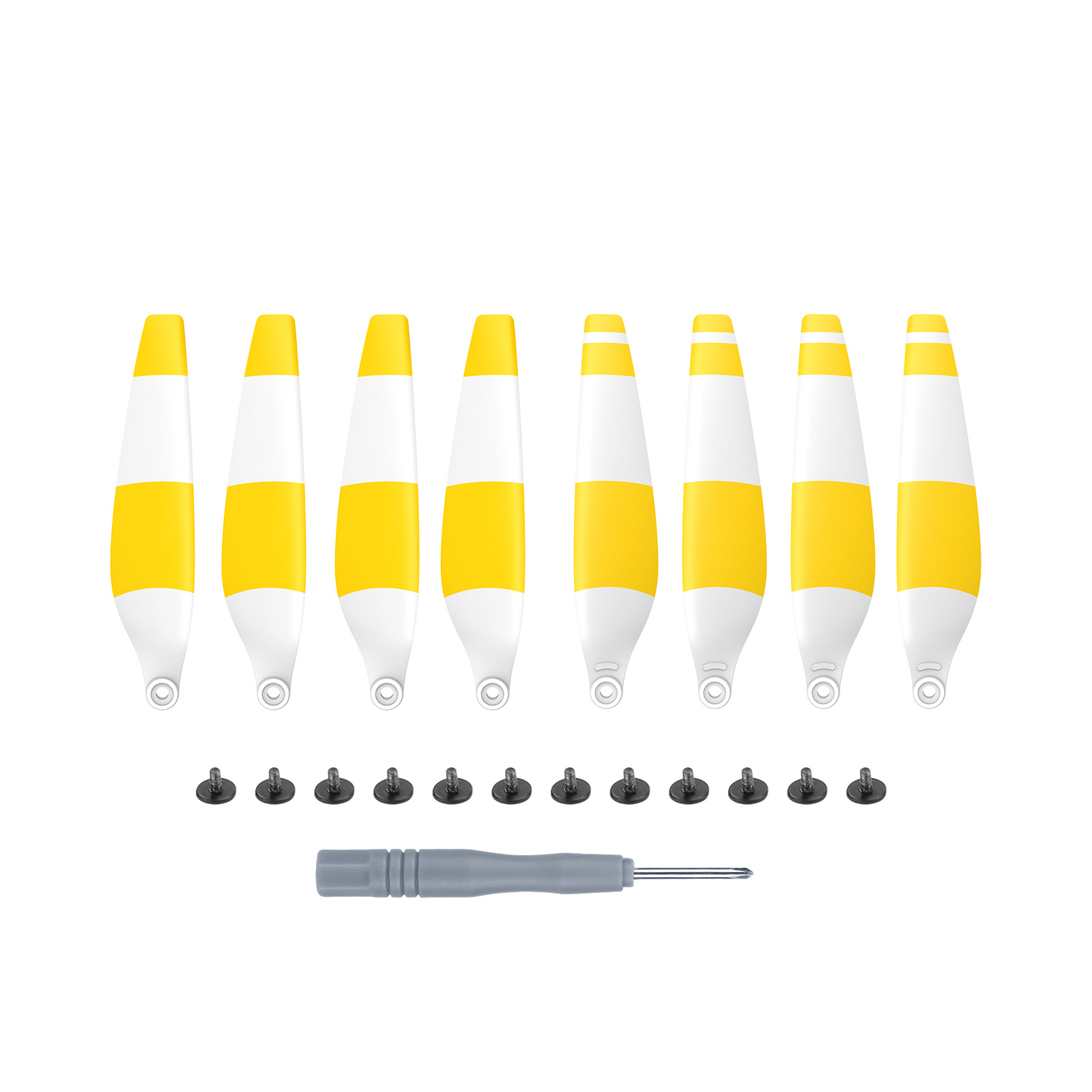 Double-sided white paddle yellow strip Image