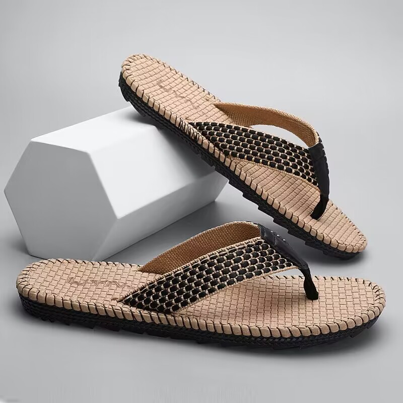 Snake Flip Flops Brown
