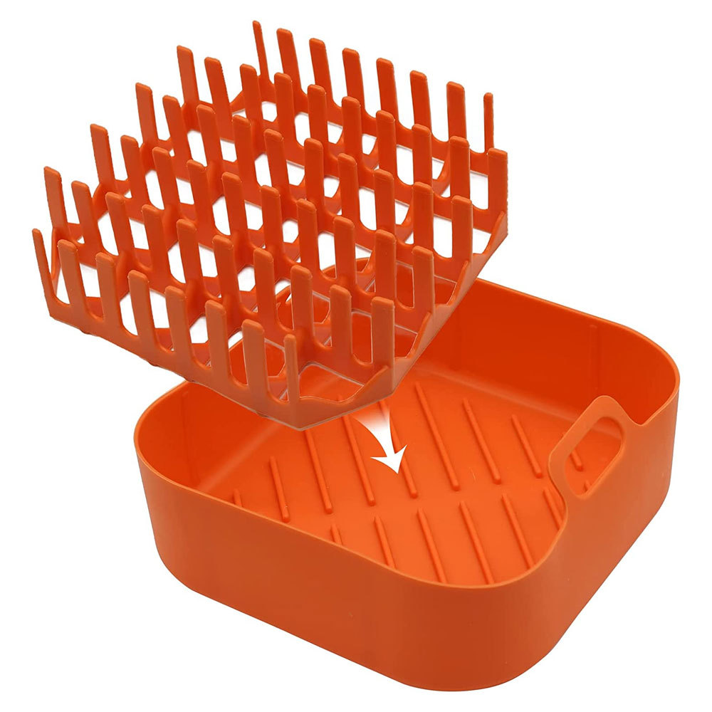 Air Fryer Silicone Pot Air Fryer Silicone Bacon tray bacon rack microwave Universal