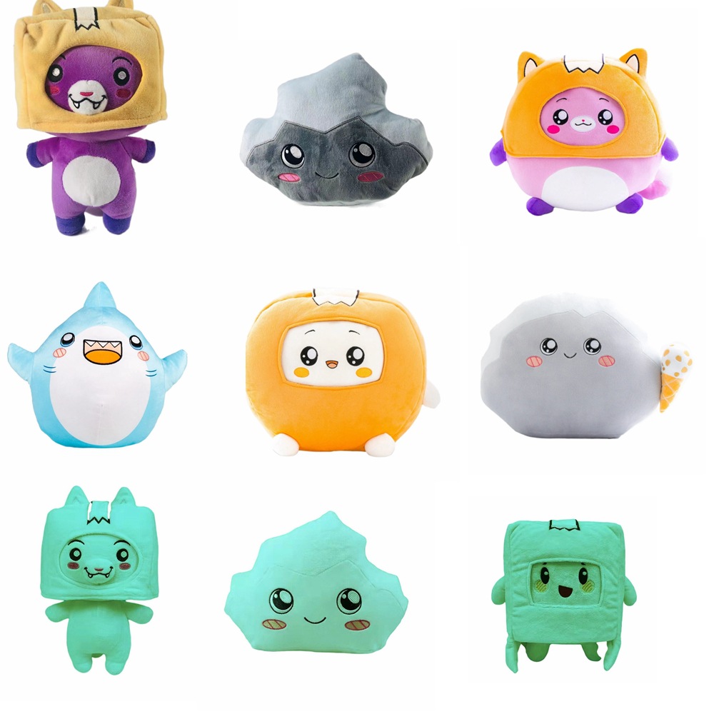 lankybox Fox foxy box boxy people plush box people toy figure