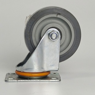 Source manufacturer universal wheel single wheel mute TPR rubber wheel wheel 3 inch 4 inch 5 inch medium with brake caster