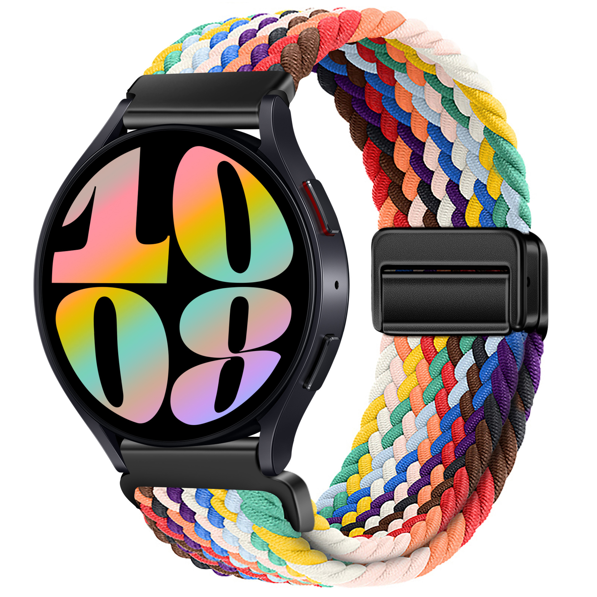 For Samsung watch6 strap nylon braided magnetic Huawei GT4 watch strap 18mm 20mm 22mm