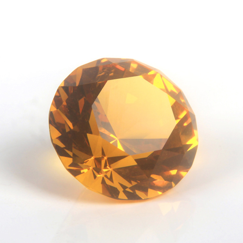 Pujiang manufacturers wholesale crystal diamond a variety of colors for wedding ornaments oversized glass crafts gifts