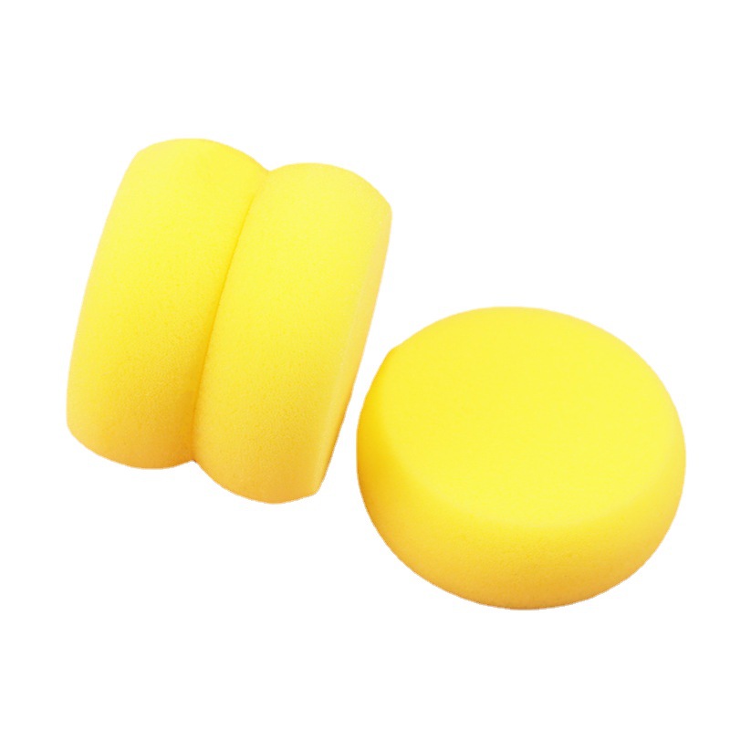 Waxing sponge high density cleaning sponge block car beauty supplies round car cleaning sponge manufacturers wholesale