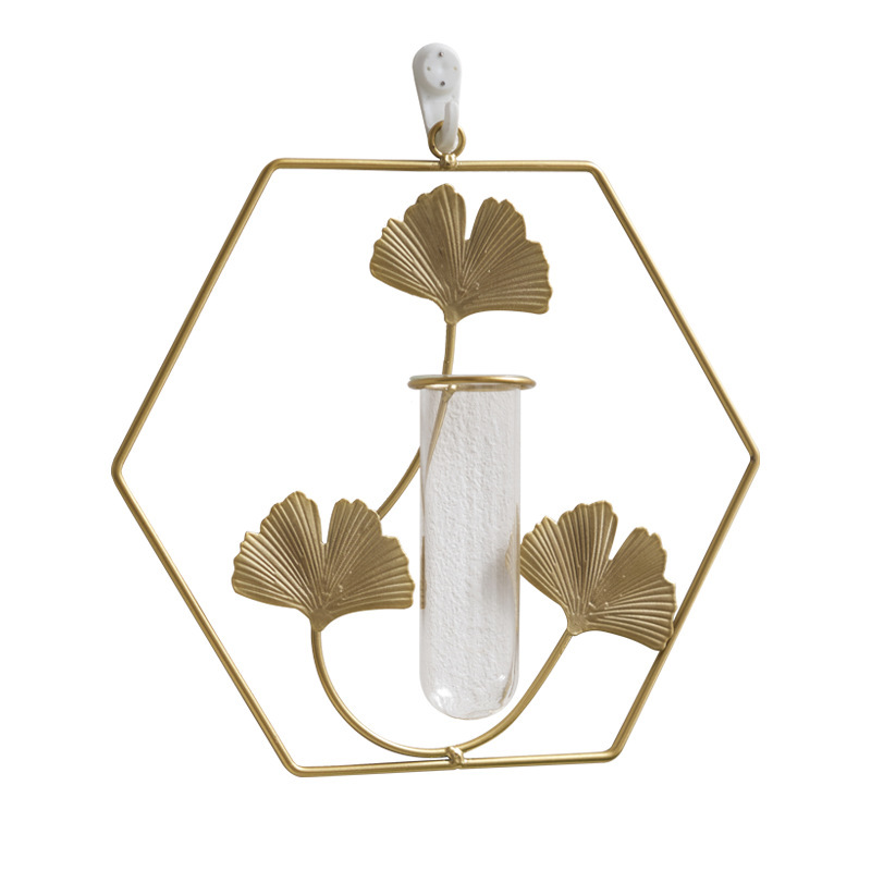 Iron ins Wall Dried Flower Vase Wall Hanging Wall Decorations Wall Decorations Pendant Home Living Room Background Wall Decorations