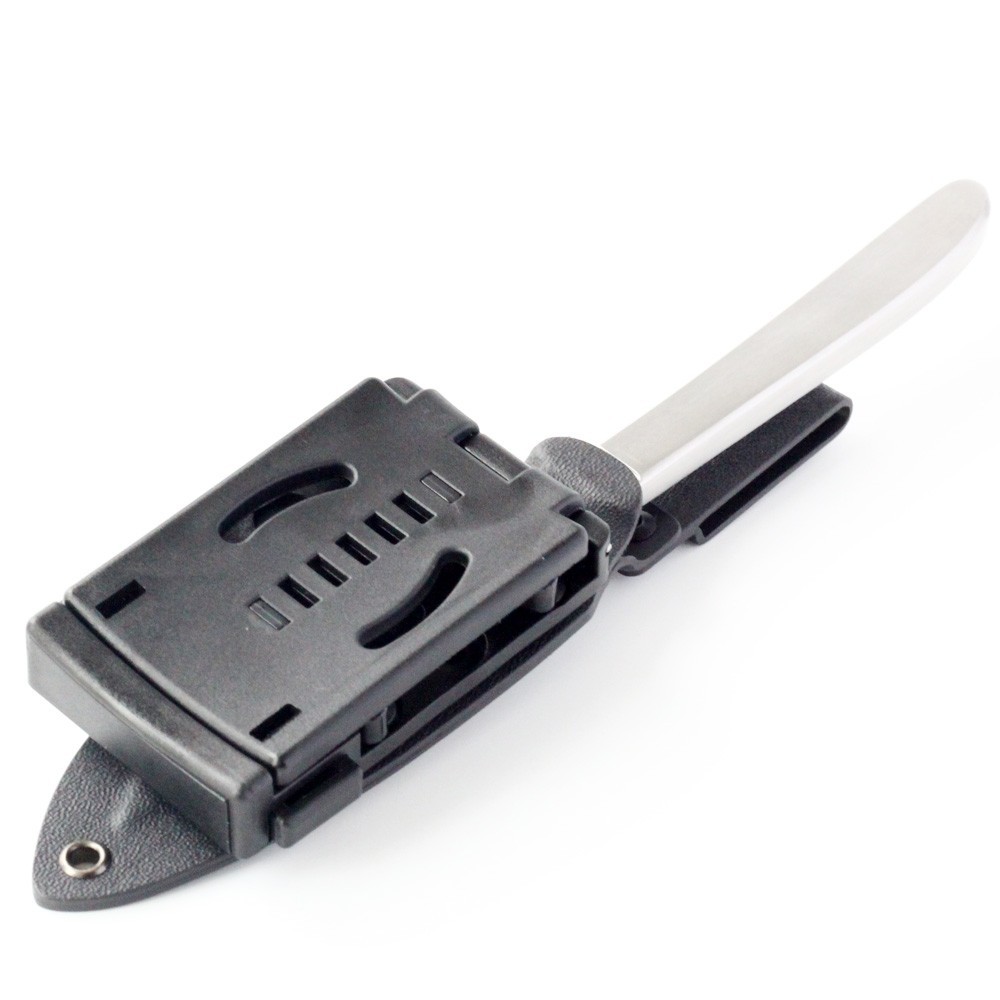 Push-type K-sheath Back Clip Tactical Belt Clip Multi-functional Quick-pull Scrubber Leather Case Outdoor Portable Knife Waist Hanging Buckle