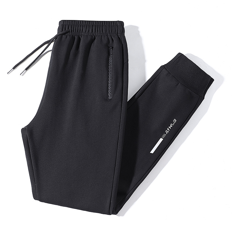 L-8XL Spring and Autumn New Cotton Men's Trousers Sports Casual Straight Leg Pants for Students