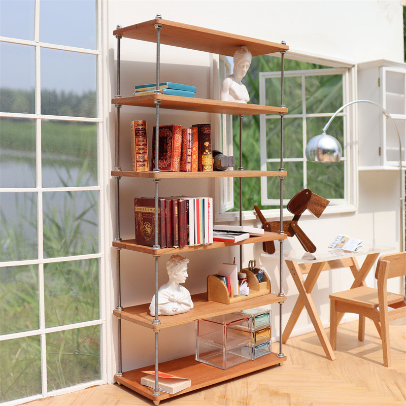 Multi-layer Storage Rack Storage Rack Bookshelf Silent Wind 6 Fen Baby House 0b11 bjd Cotton Doll Cloth