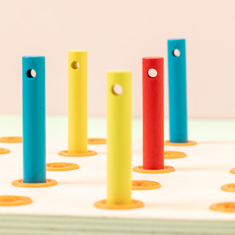 蒙氏は早く木製のdiy創意を教えます。子供は線板の感覚を通すことができます。|undefined