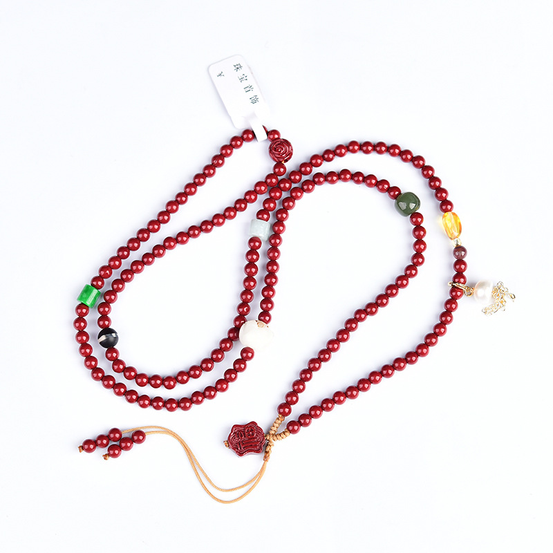 Wen play Buddha beads wholesale cinnabar bracelet purple gold bracelet beads beads jewelry summer ethnic handmade