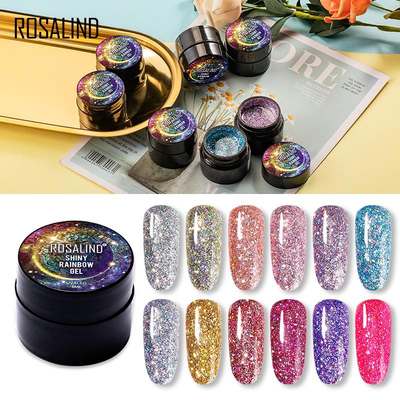 ROSALIND cross-border small cans flash Nail Polish glue 5ML Barbie glue Nail Polish glue phototherapy glue Nail Polish glue