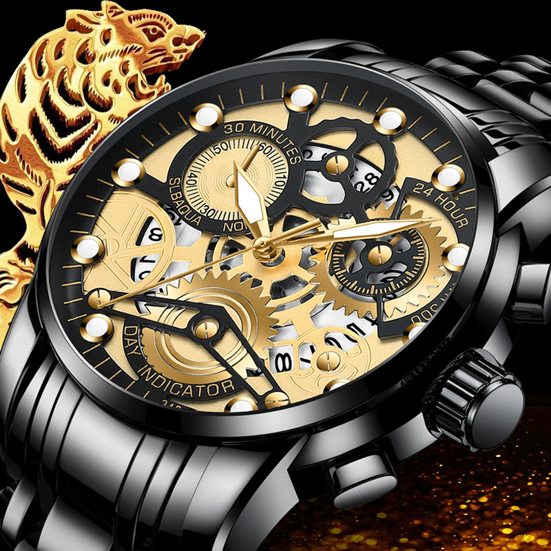 Shopee Shrimp Skin Southeast Asia Hot VAVA VOOM Steel Band watches for men Waterproof men's Watch
