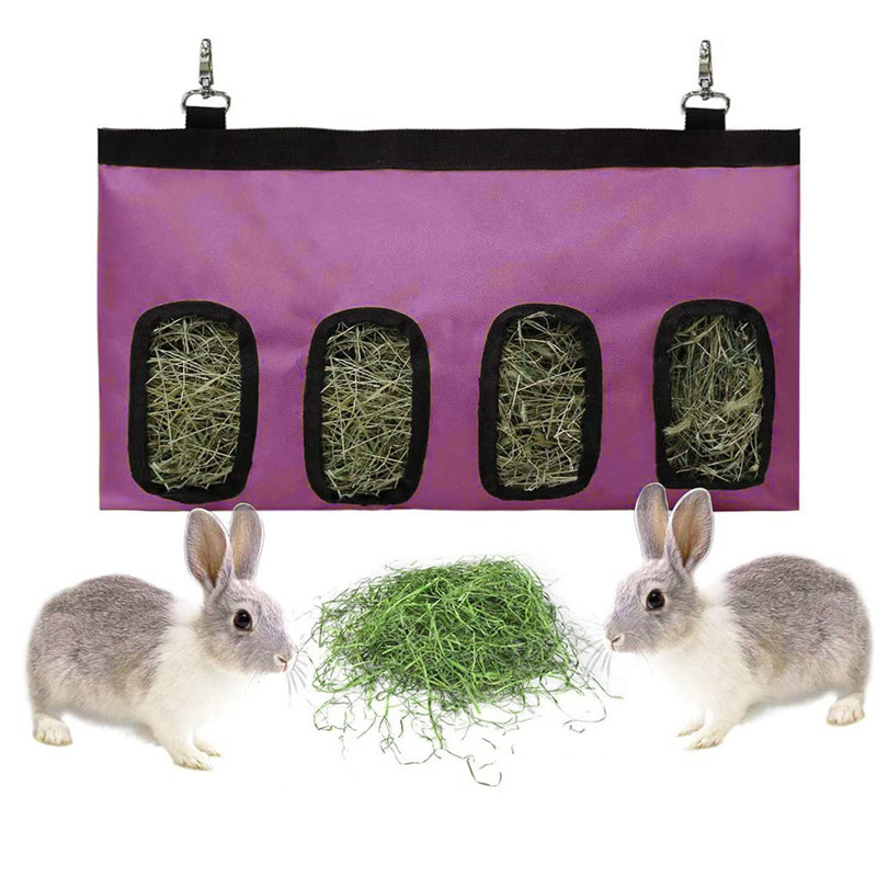 Cross-border hot selling pet hay feeding bag rabbit hay feeding bag hanging hamster guinea pig feeding feed bag