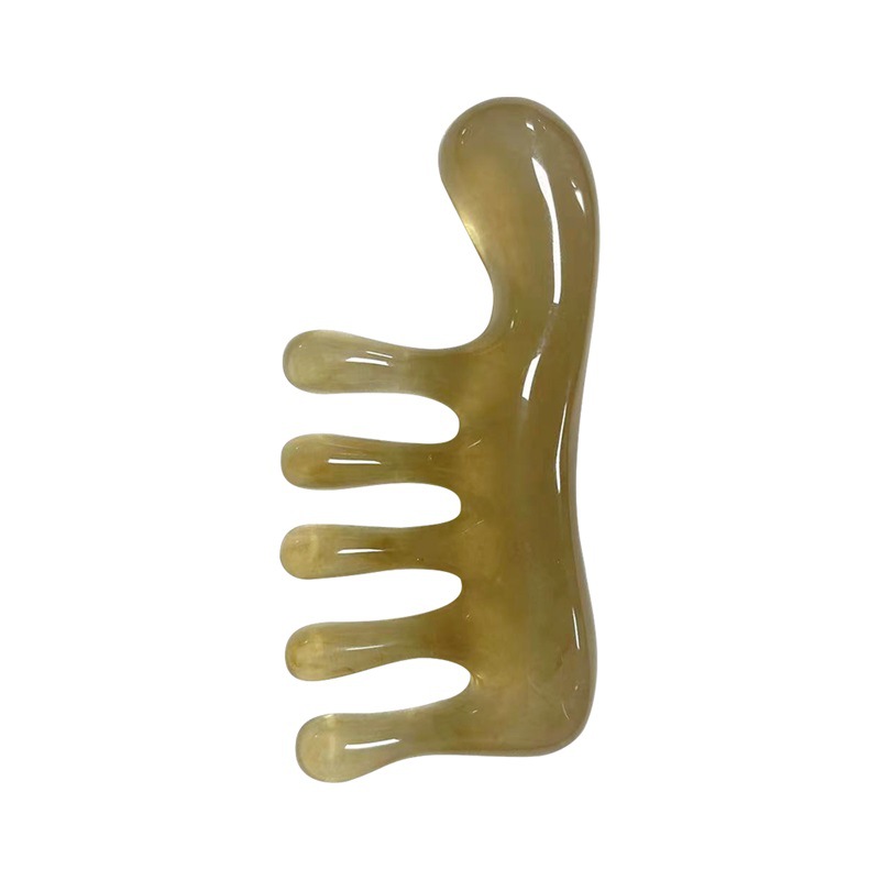 Beeswax resin scraping handle Meridian comb small monster massage comb octopus head massage scraping board wholesale