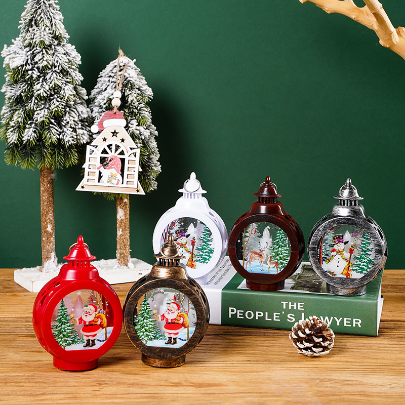 Christmas decorations Santa Claus luminous night light shop window ornaments Christmas tree pendant Christmas gift decoration