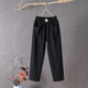 Cotton Linen Casual Pants Women's 2023 New Arrival Pants Korean Style Loose Slimming Straight Pants Summer Thin Cropped Haren Pants