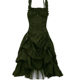 European and American Lolita cos Gothic Prom Dress Slim-Fit Irregular Tie Waist Lace Dress