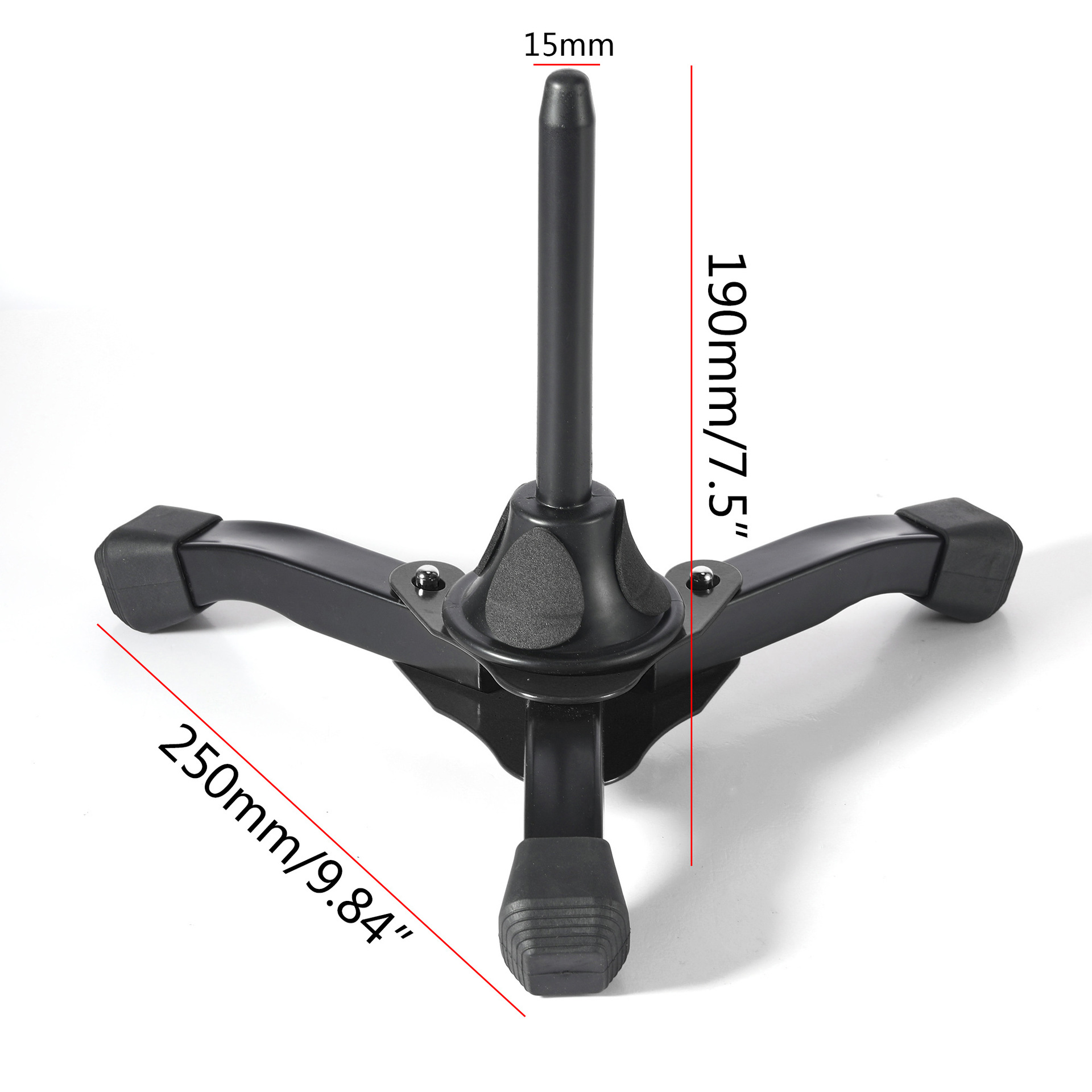 Folding clarinet black tube, flute and oboe tripod stand woodwind portable rest stand