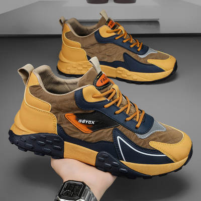 Men's Shoes 2024 Autumn and Winter New Sports Casual Thick-soled Torre Shoes Men's Autumn and Winter Fashion Height-increasing All-match Trendy Shoes