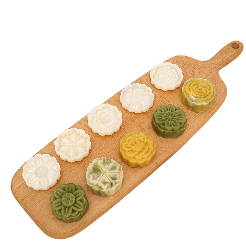 Moon Cake Mold Rice Cake Supplementary Food Mold Pressing Dim Sum Hand Pressing Mung Bean Cake Mold Biscuit Mold Baking Tools
