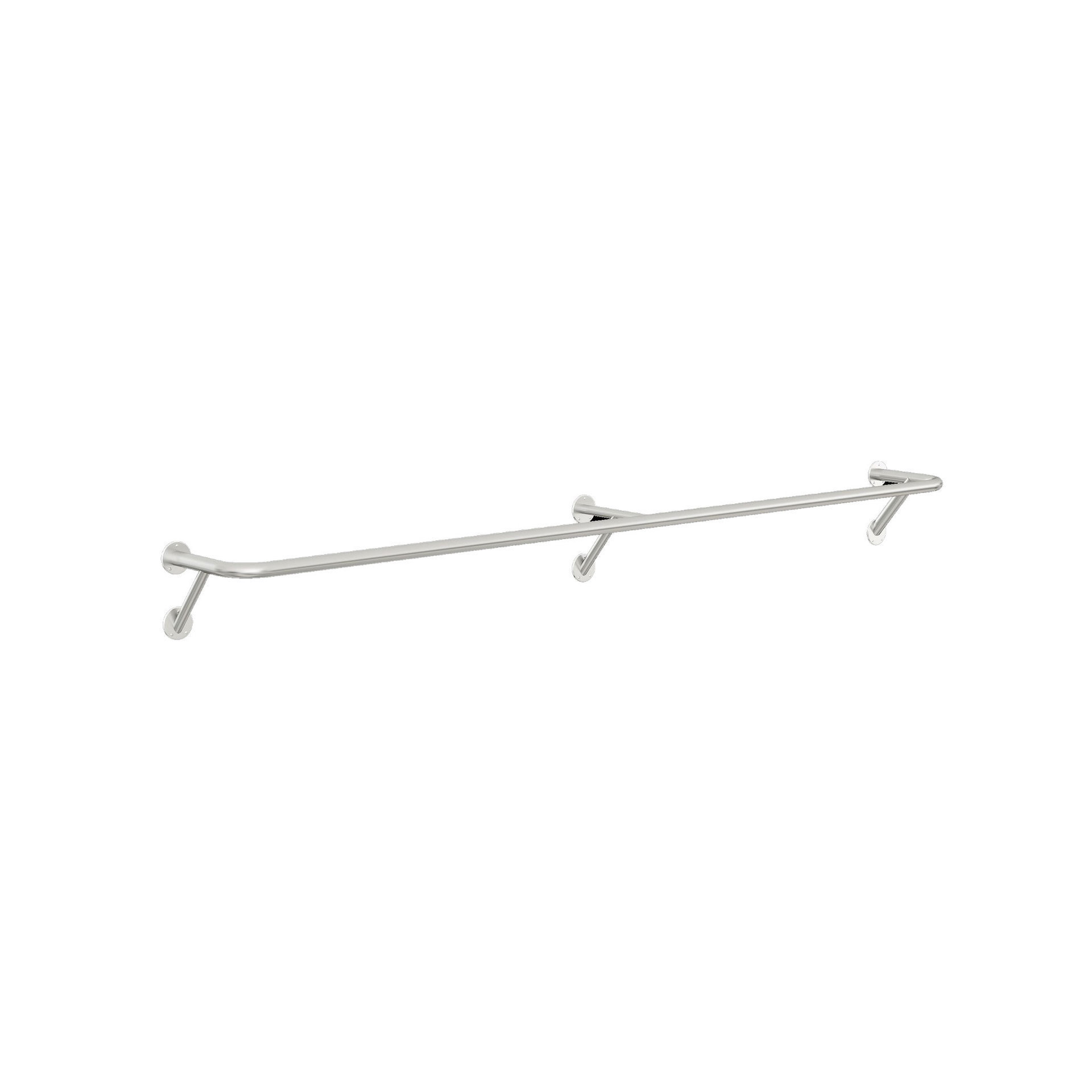 Wall-mounted stainless steel clothes hanging rod wall-mounted clothes rack wall-mounted clothes display rack wall-mounted thickened clothes hanger