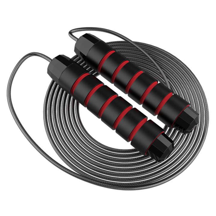 Steel wire rope skipping wholesale fitness exercise weight-bearing training rope skipping primary and secondary school students high school entrance examination racing rope skipping sporting goods