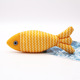 Corrugated fish button yellow