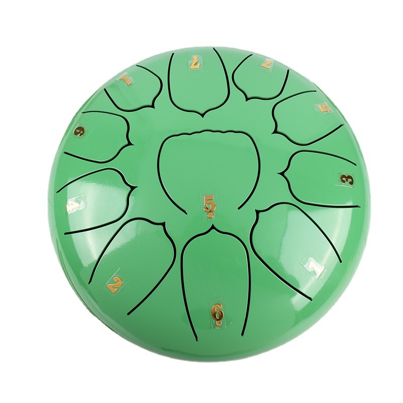 Ethereal Drum 10 Inch 11 Tone Sanskrit Drum Forget Dust Drum Forget Worry Drum Steel Tongue Drum Parent-Child Educational Musical Instruments Wholesale Foreign Trade