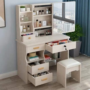 Cross-border Small Apartment Dressing Table Simple Integrated Cabinet Bedroom Dressing Table Rental Room Storage Cabinet Dressing Table Foreign Trade
