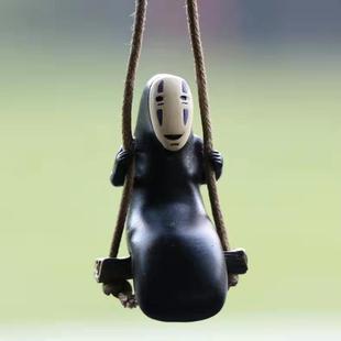 Hayao Miyazaki Chihiro and Chihiro Swing Faceless Male Car Pendant Car Decorations Rearview Mirror Car Pendant