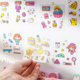 100 Hand Account Sticker Gift Set Cute Small Sticker Supplies Children's Instagram Style Girl's Internet Popular Hand Account