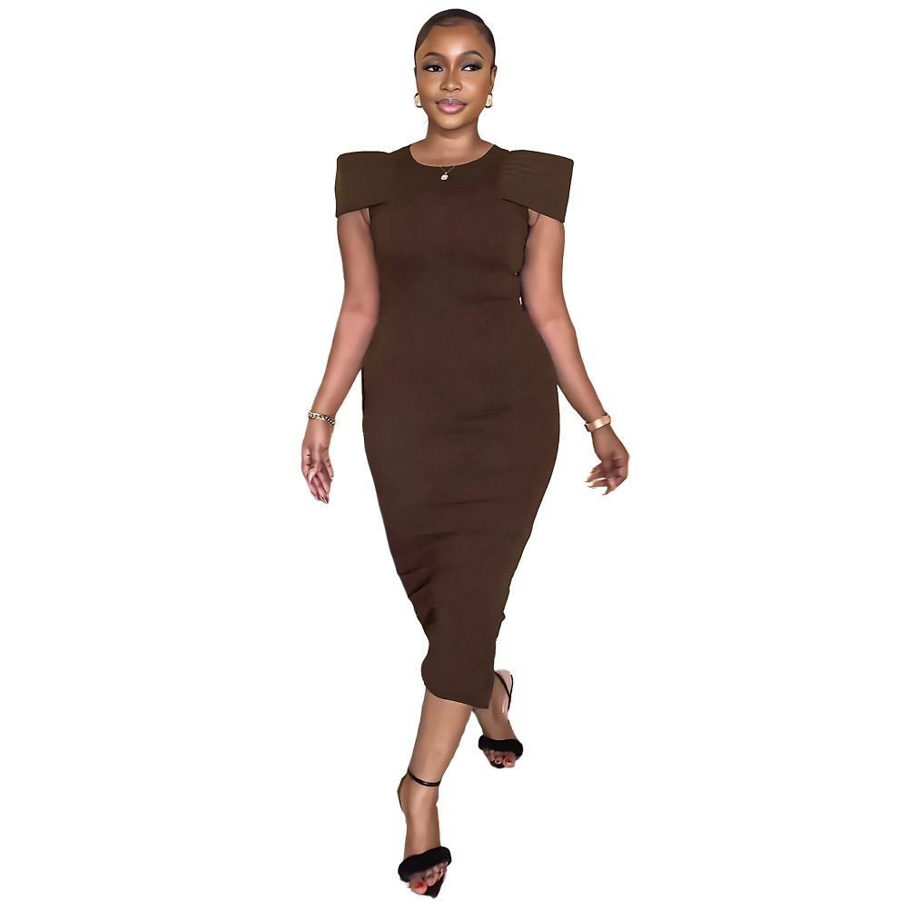 10217 cross-border Europe and the United States Amazon sleeveless design sense leisure commuter slim split hip women's dress
