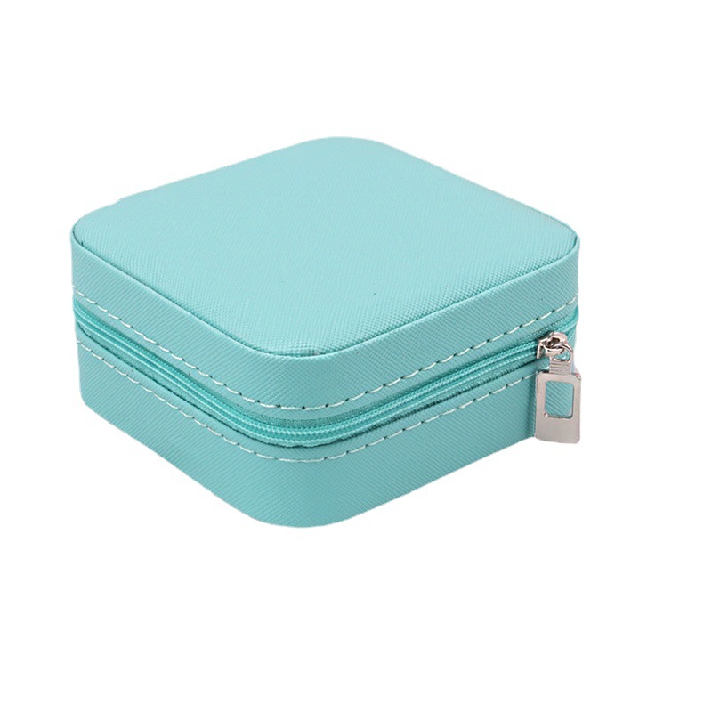 Simple Portable Jewelry Box Travel Jewelry Storage Bag Earrings Necklace Jewelry Box Mini Retro Small Jewelry Box