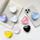 Han Feng Heart-shaped Stained Glass Crystal Ball Mobile Phone Airbag Bracket Internet Celebrity Lazy Retractable Transparent Mobile Phone Bracket