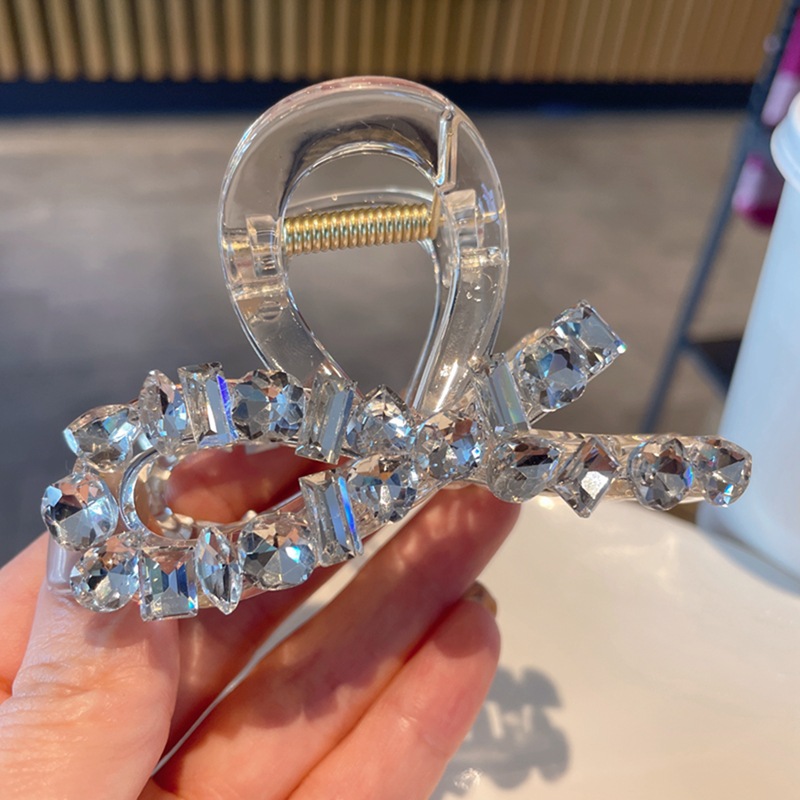 Fermaglio per capelli con impugnatura media a mezza cravatta con strass di alta qualità, testa posteriore incrociata, fermaglio per capelli con piastra di alta qualità, forcina per capelli_voghion.com