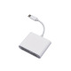 Type-c to CF SD TF Card Reader-White (Bag)
