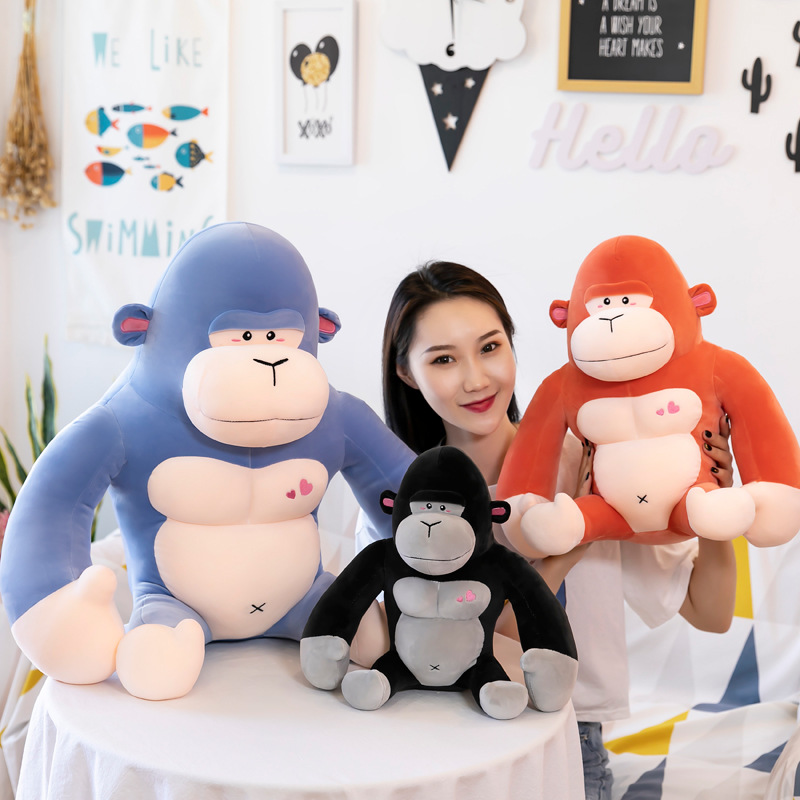 King Kong Gorilla Pillow Plush Toy Cross-border Simulation Doll Internet Popular Lazy Large Doll Children's Doll