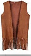 2023 Amazon new hippie tassel vest 60 70s men women party stage wear
