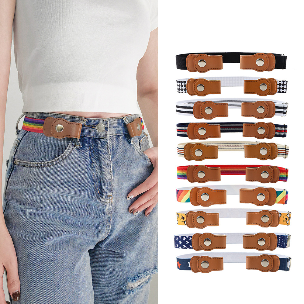 Children's pants belt for boys and girls, seamless lazy student pants waist modification tool, versatile invisible elastic elastic belt