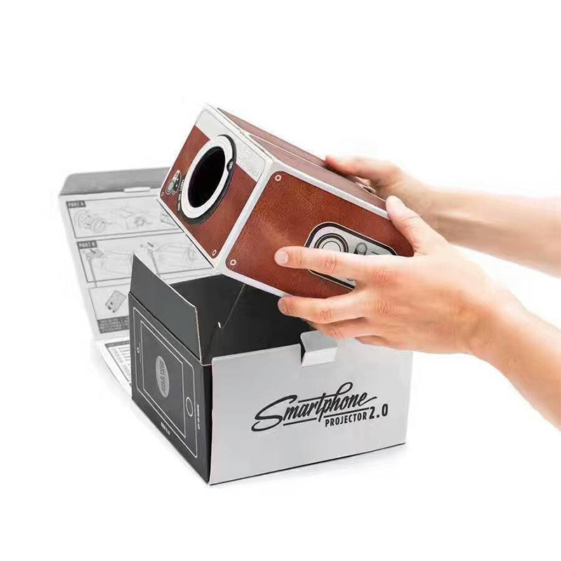 Household supplies power-free paper DIY projector small household Mobile Phone Projector