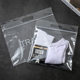 Transparent Portable Self-sealing Bag in stock Frosted Bag Plastic Cartilage Packaging Bag Clothing Scarf PE Chain Patch Strand Bag