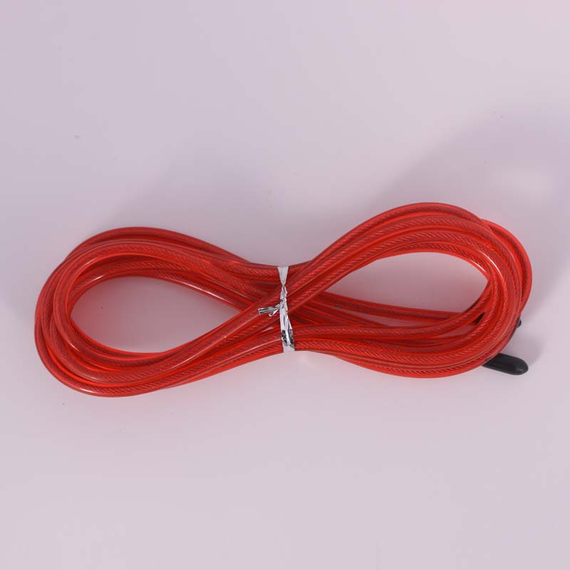 Bearing steel wire spare rope aluminum alloy rubber PVC fitness high speed steel wire rope skipping exercise 3m * 4.5mm special