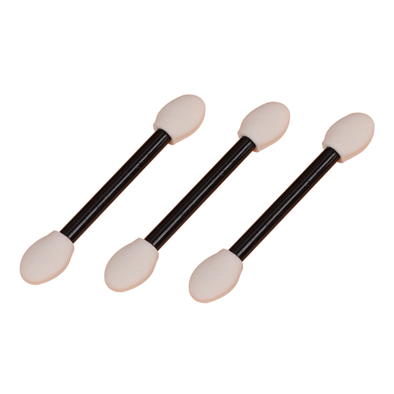 Disposable Double Eye Shadow Brush Sponge Dizziness Dye Brush Portable Double Eye Shadow Brush Beauty Makeup Tool
