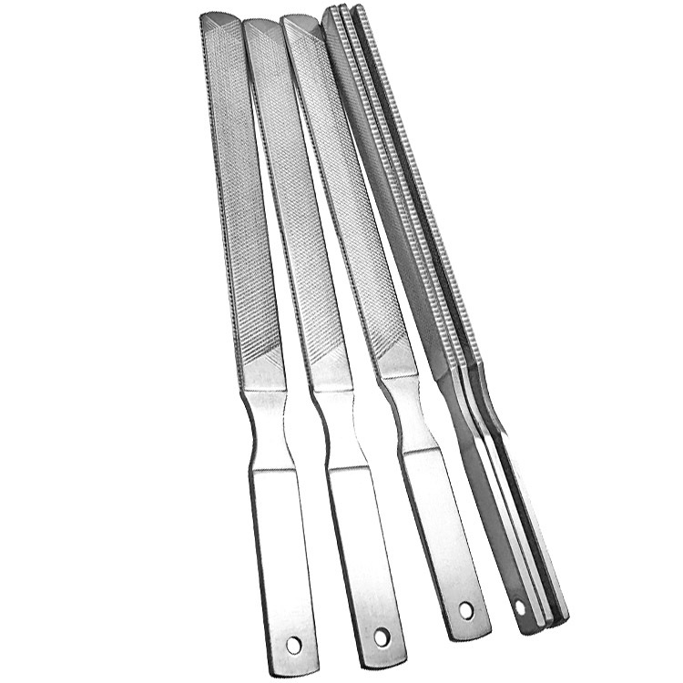 13cm four-sided file lengthened thickened beauty stainless steel polished edge nail file pedicure file nail file nail file